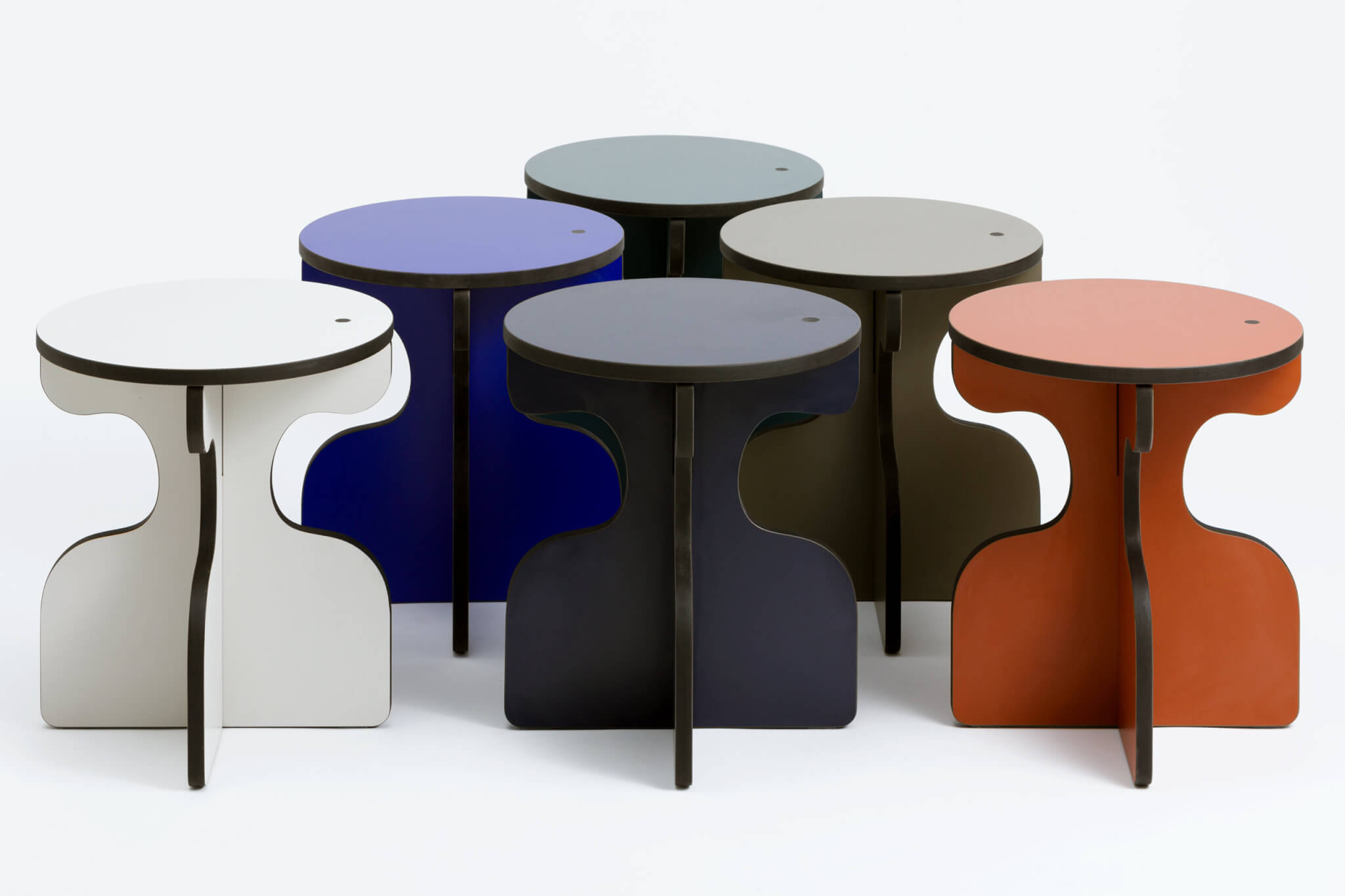 Stolik MAREE šedozelený