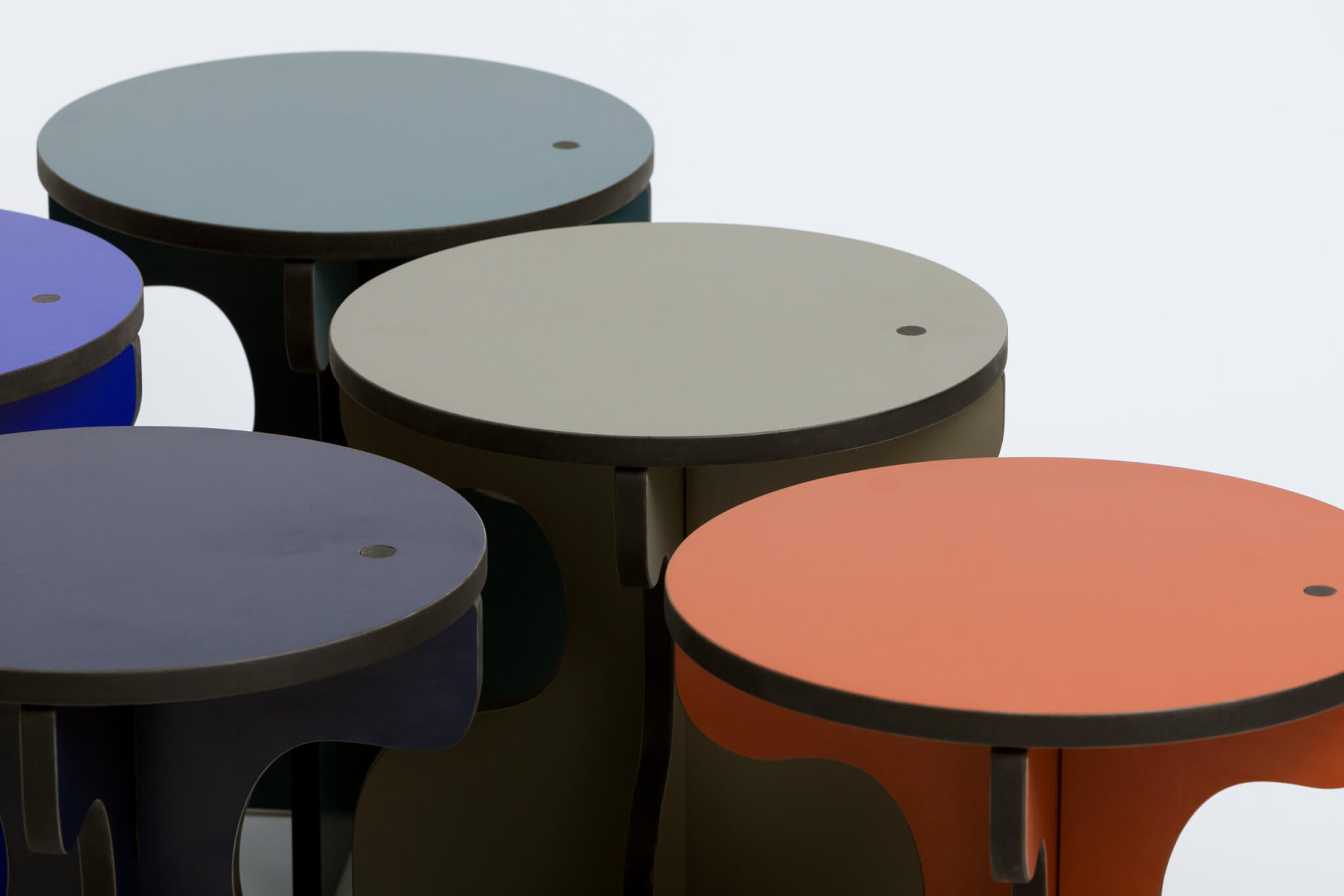 Stolik MAREE šedozelený