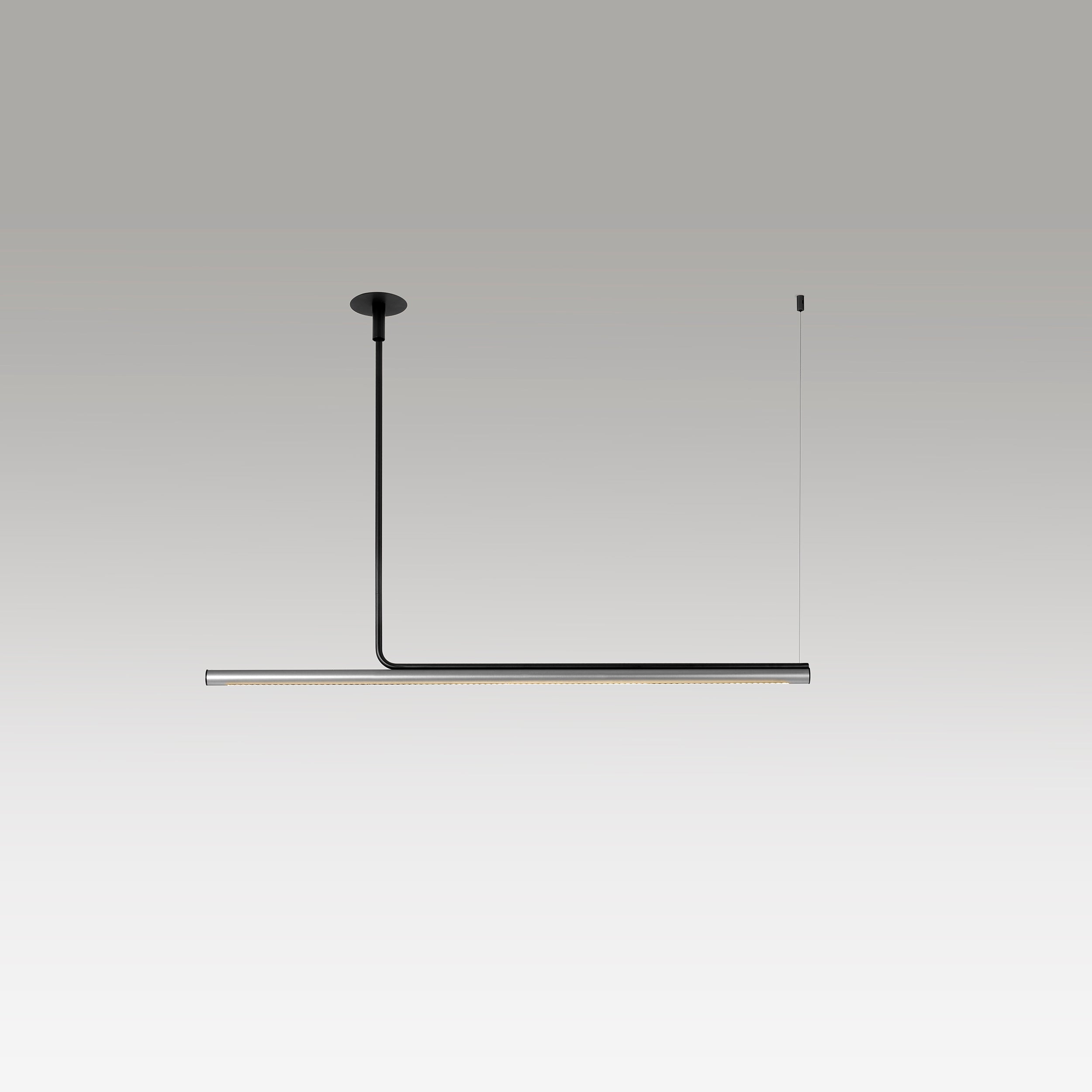 Závesná lampa AMBROSIA PRO strieborná