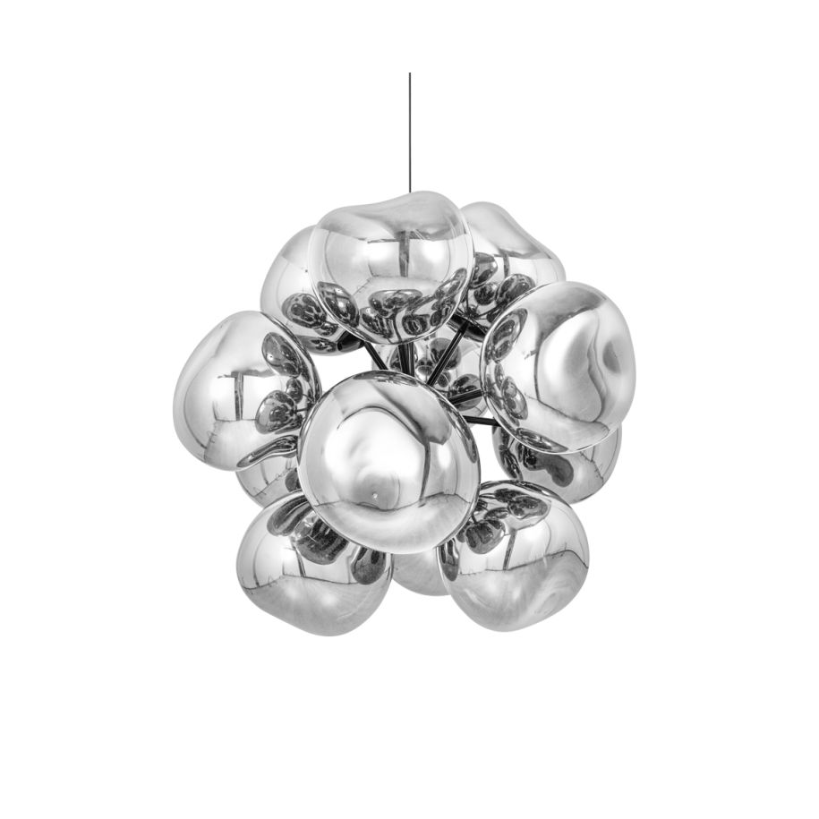 Melt chandelier silver burst