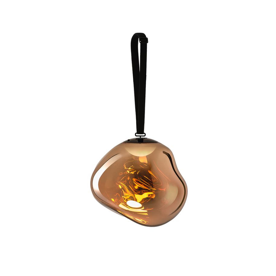 Large Melt portable lamp gold