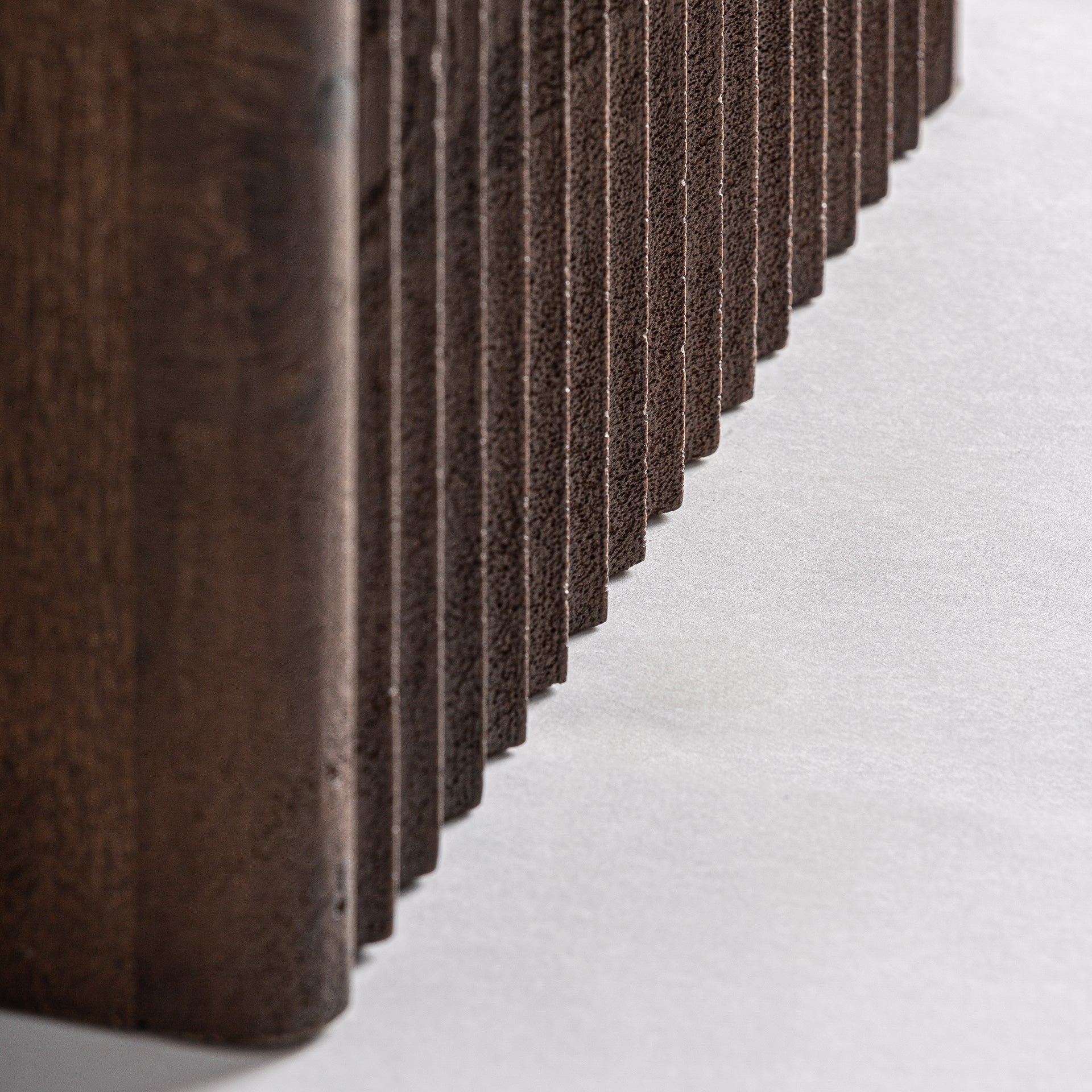 ANZEX Side Table in Mango Wood with Grey Marble