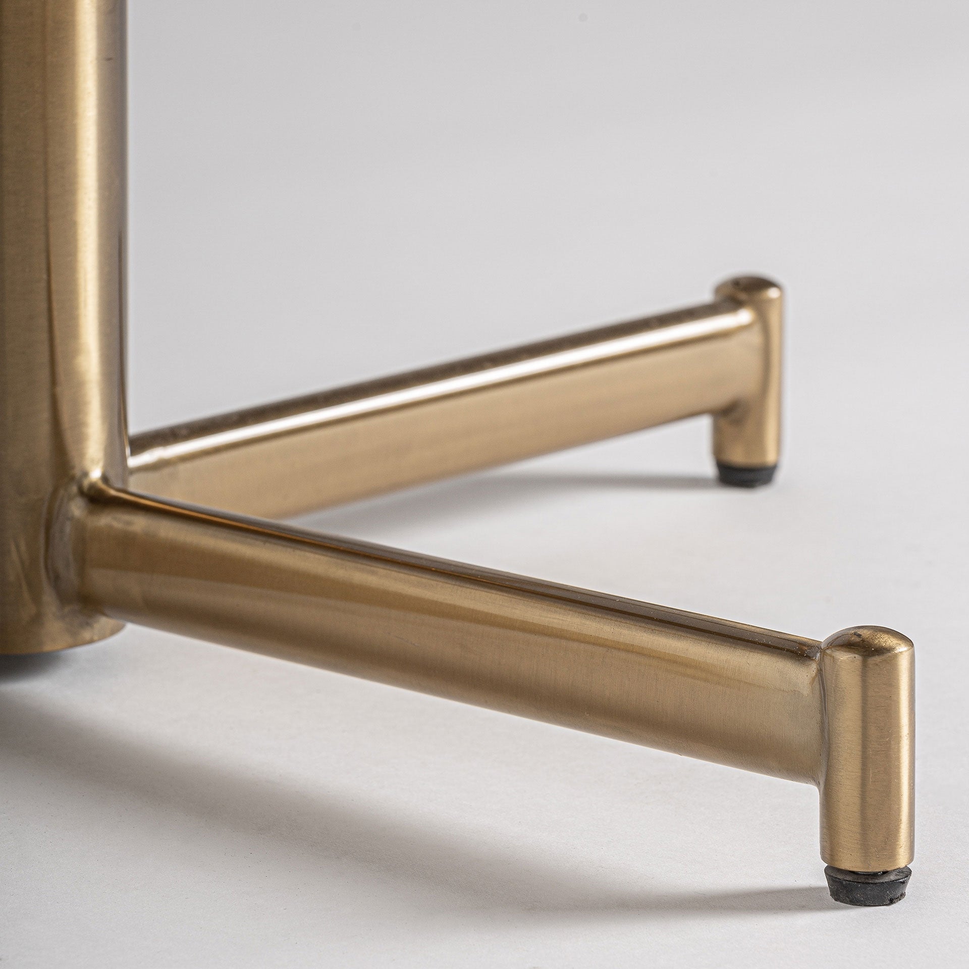 MHERE Black Bar Table with Gold Base