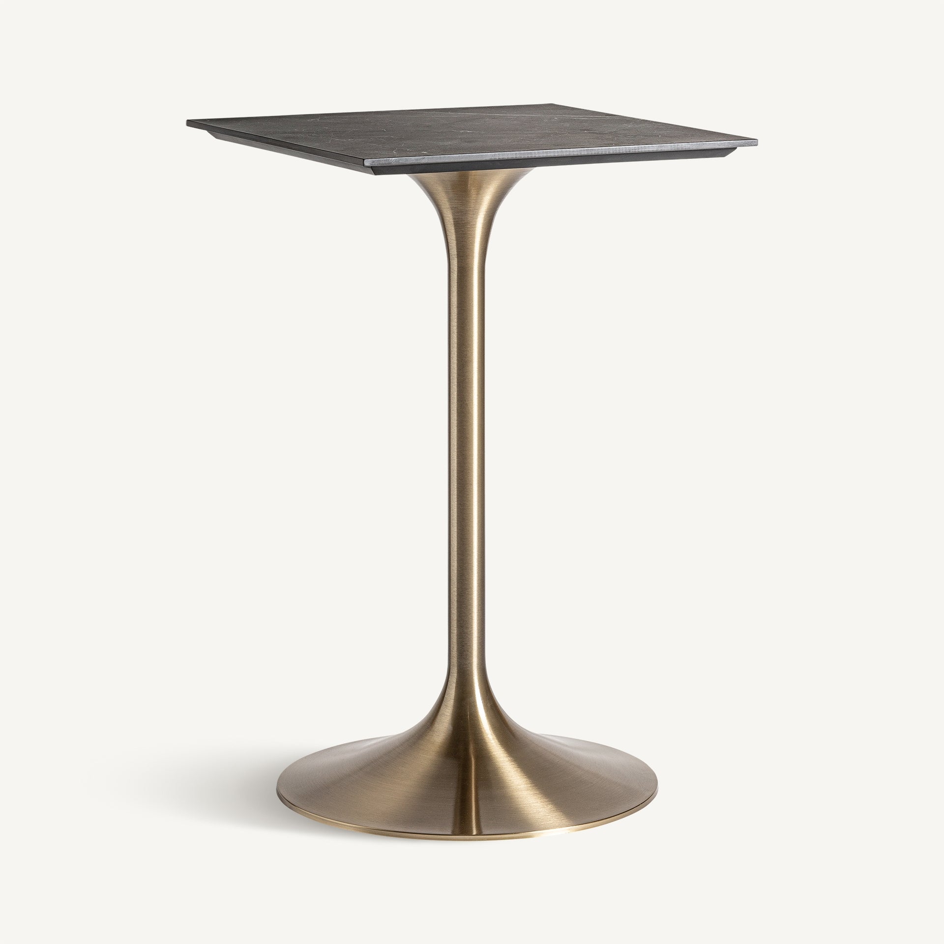 ULLALAND Black Bar Table with Gold Base