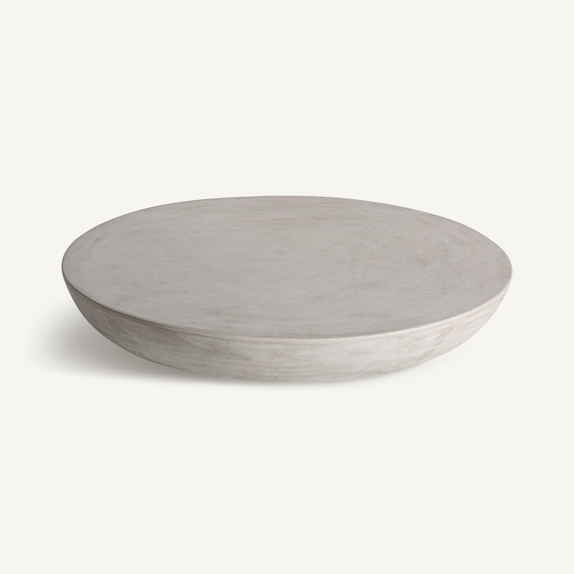 Light Gray Round Coffee Table CLES
