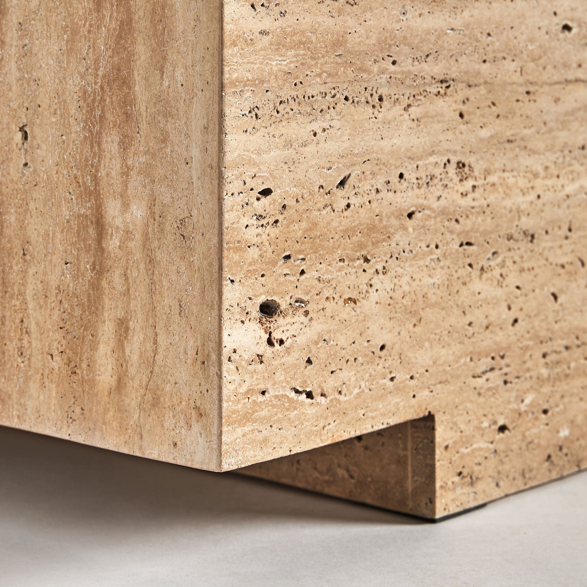 NORDDAL travertine coffee table
