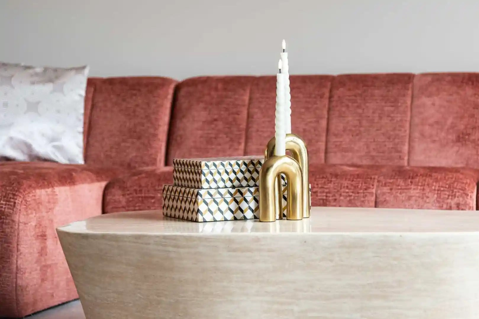 FICTUS beige coffee table