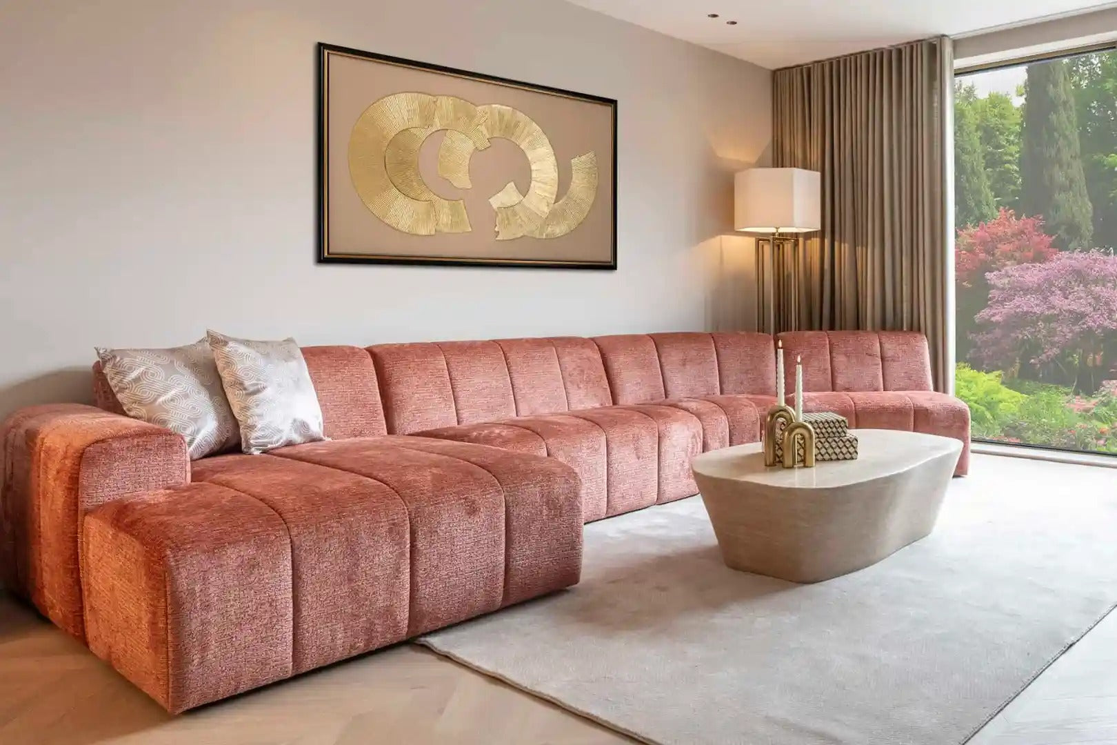 FICTUS beige coffee table