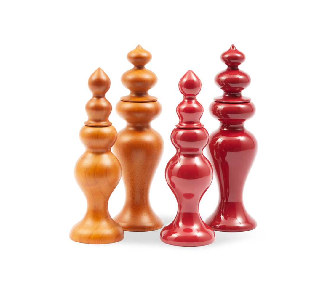 Mlynček na soľ a korenie GRINDER SOĽ/KORENIE koralová červená