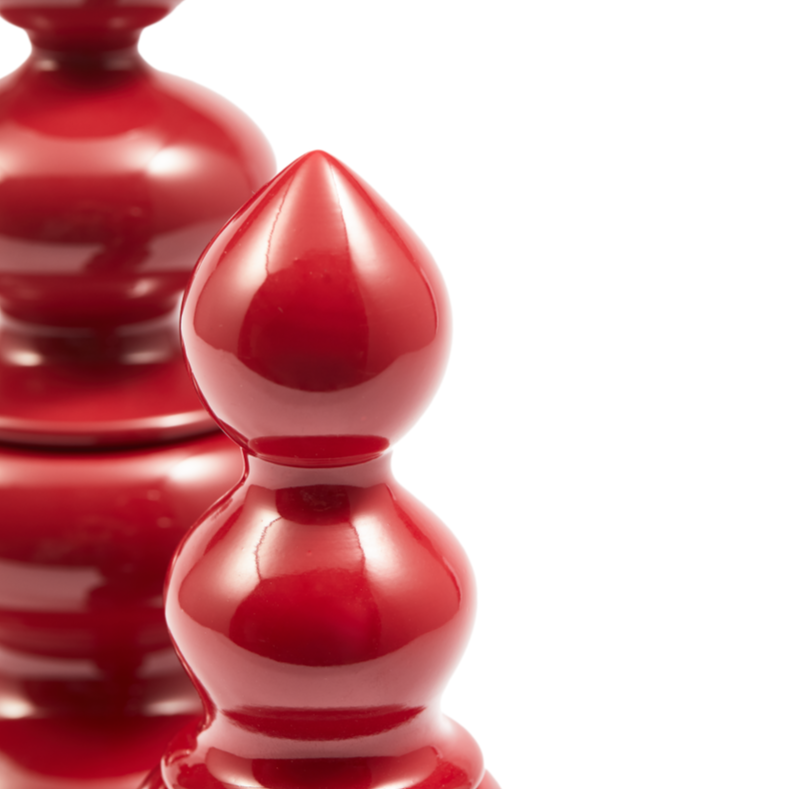 Mlynček na soľ a korenie GRINDER SOĽ/KORENIE koralová červená