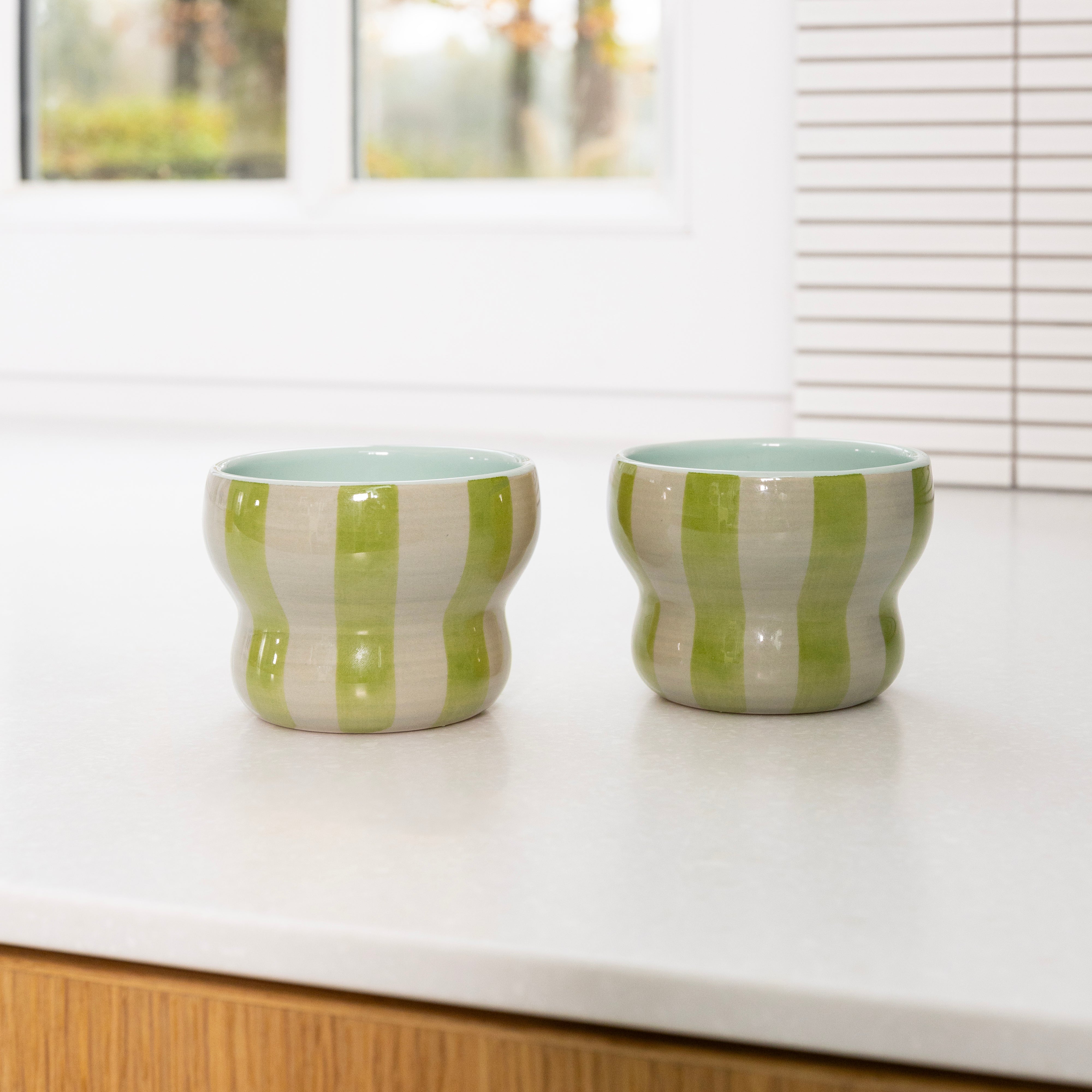 Súprava hrnčekov CIRCUS zelená