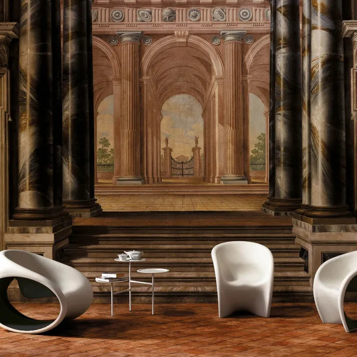 Fotel MT1 bielo-červený