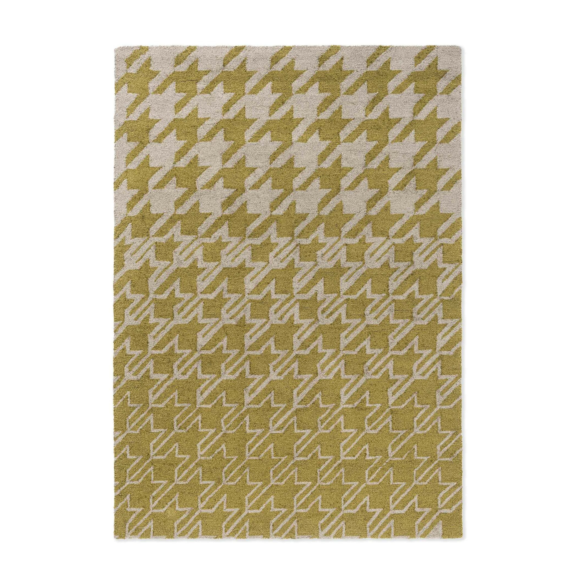 Vonkajší koberec HOUNDSTOOTH horčicový