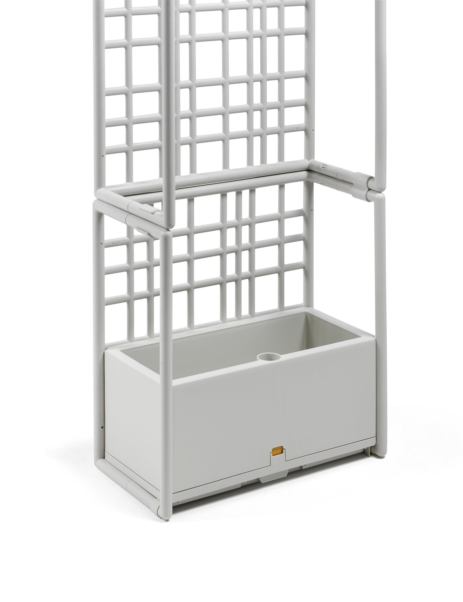 Modular outdoor system with SIPARIO planter in graphite