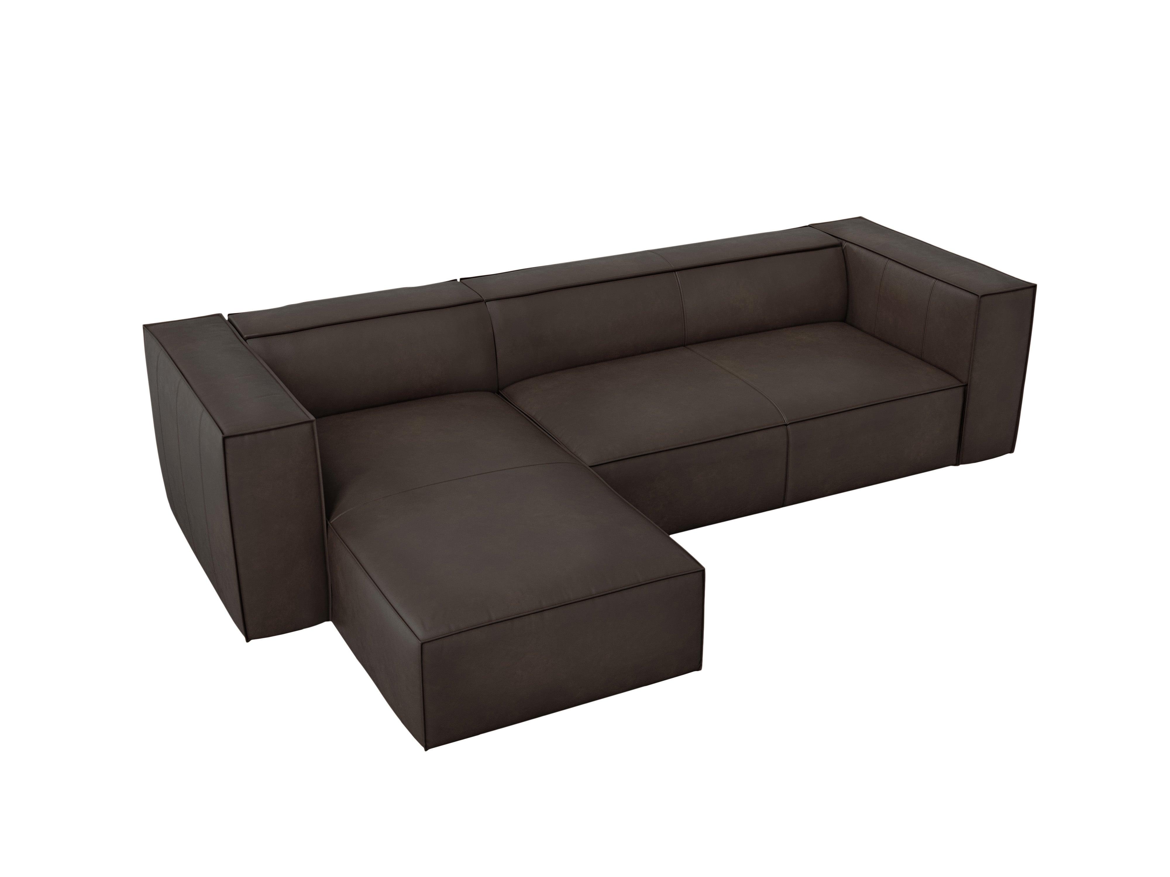 Narożnik skórzany lewostronny MADAME ciemnobrązowy Windsor & Co    Eye on Design