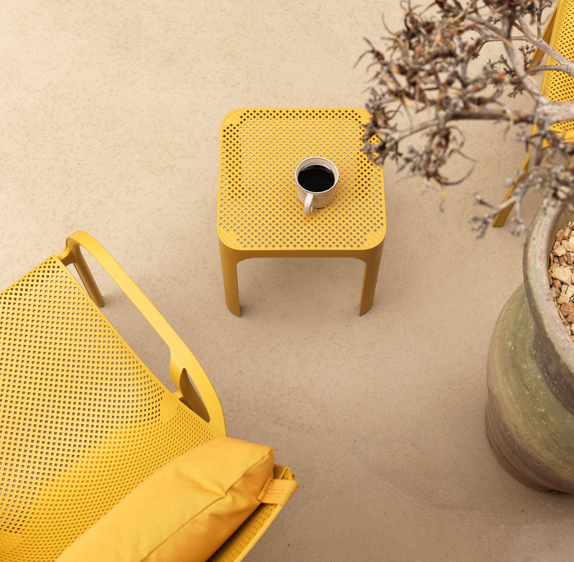 NET Beige Outdoor Coffee Table