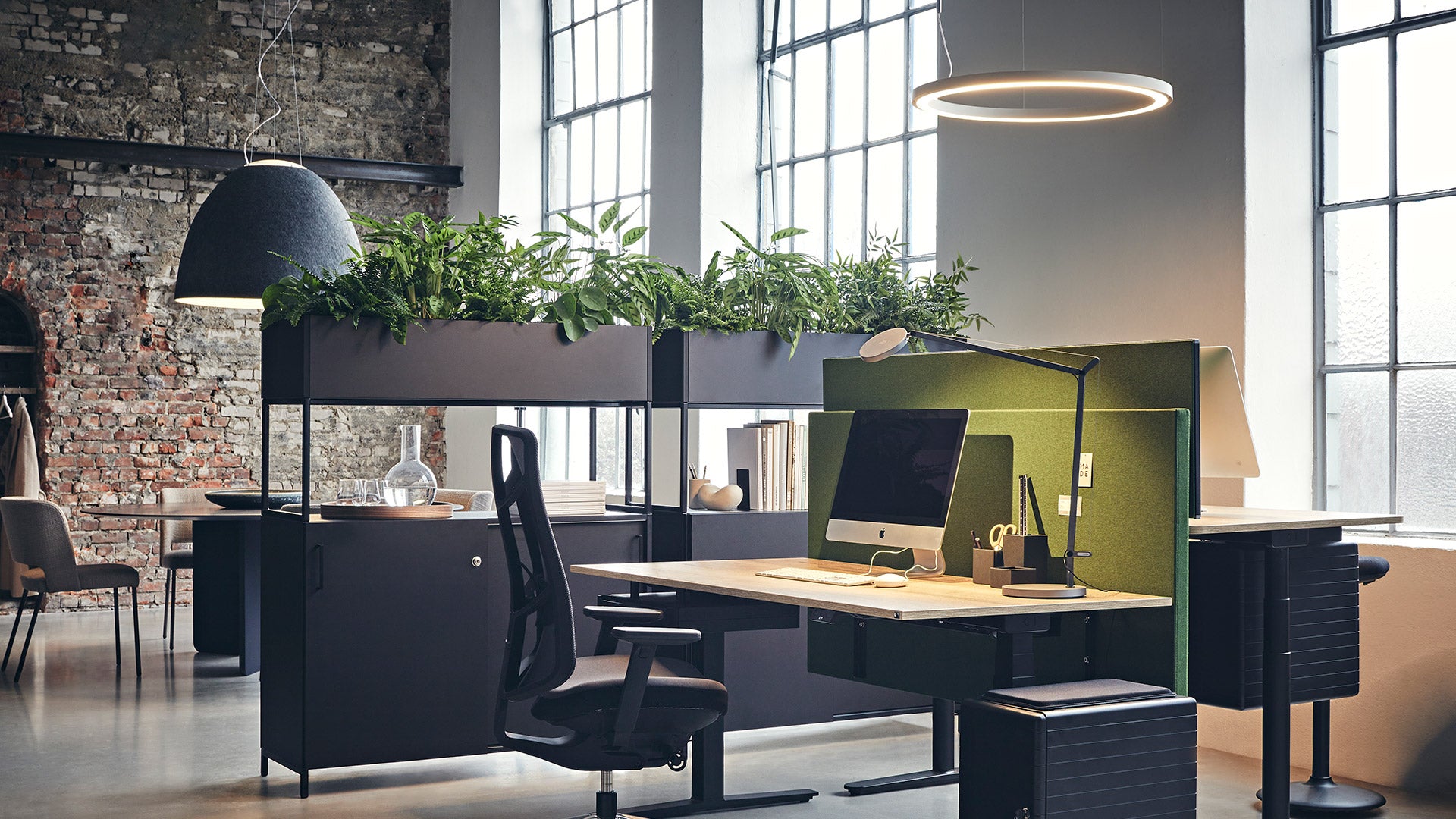 Závesná lampa NUR ACOUSTIC biela