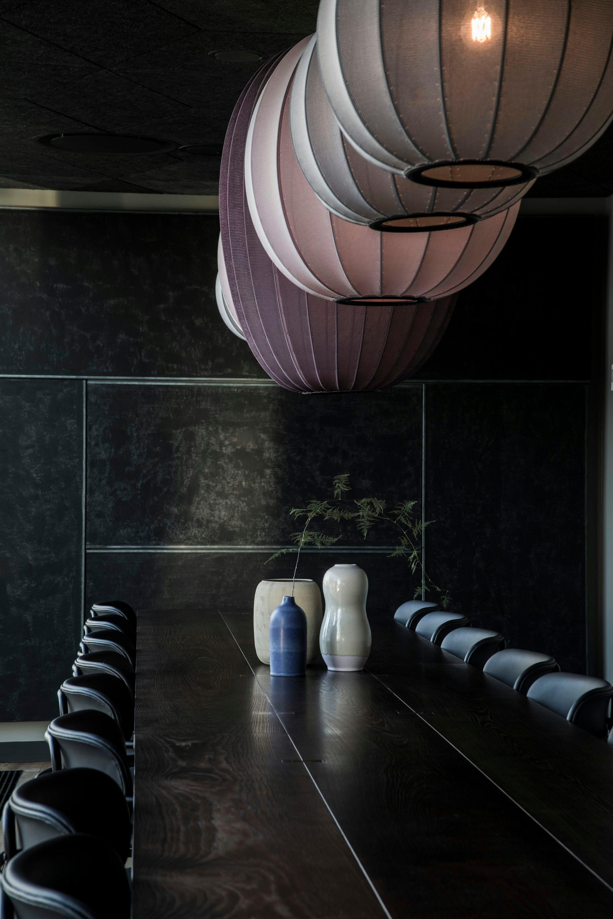 Závesná lampa KNIT-WIT HIGH perlová