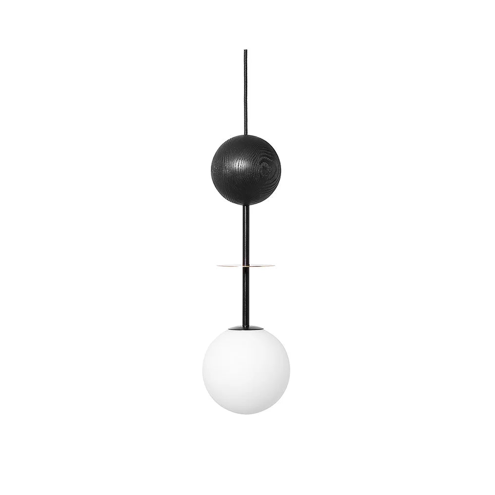 Závesná lampa OIO čierna