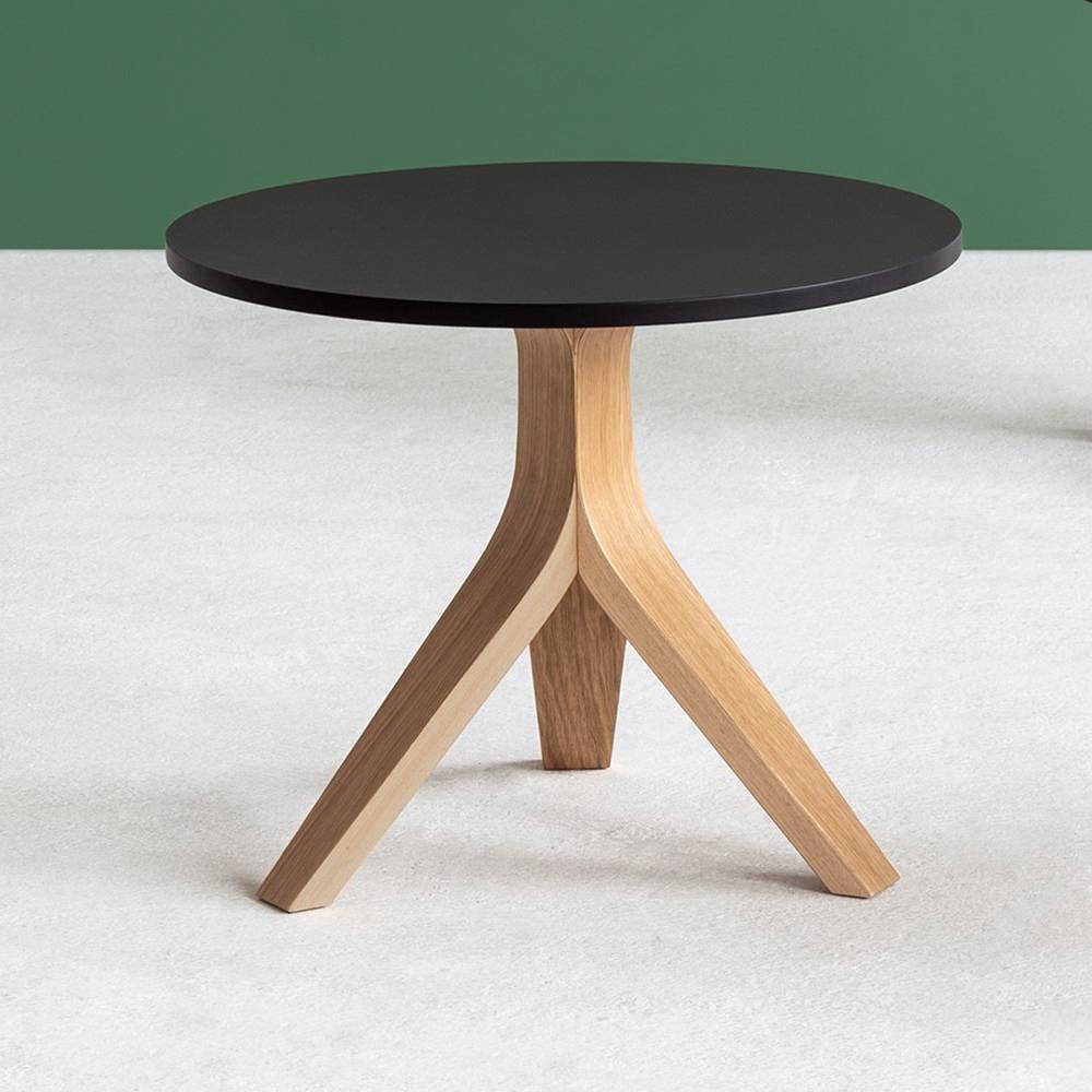 Stolik kawowy okrągły HEY STK-1713 drewniany