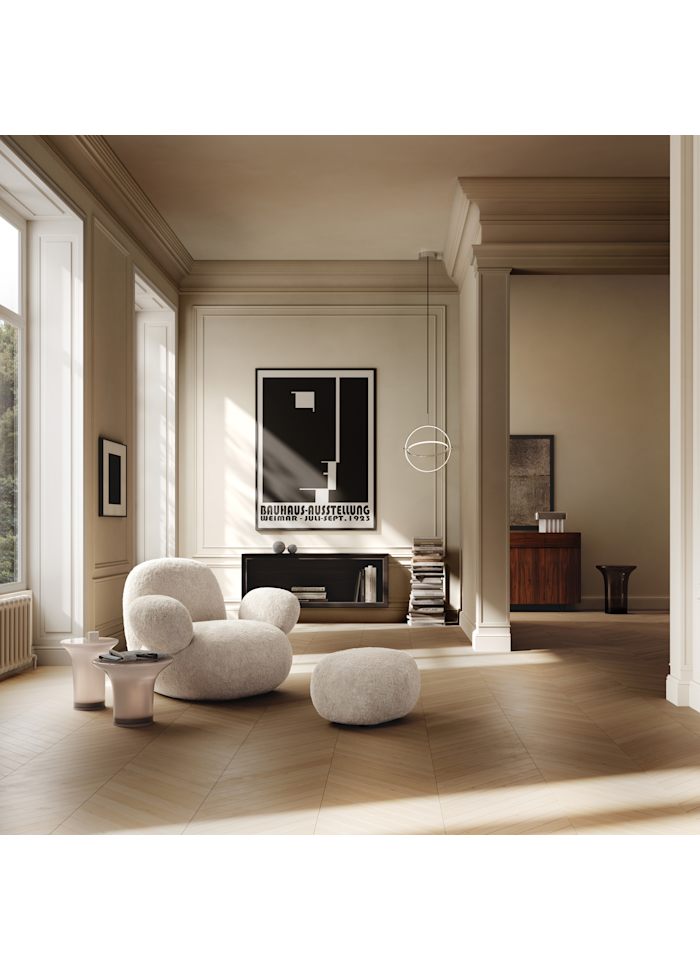 Kávový stolík TRUMPET z nafukovaného skla