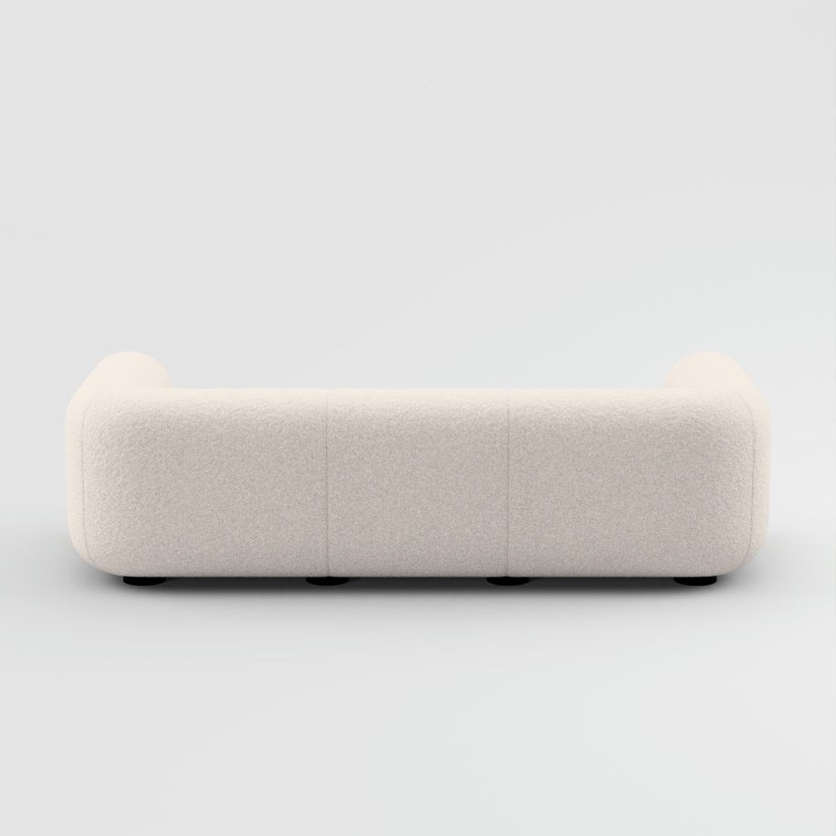 3-person sofa Plump upholstered