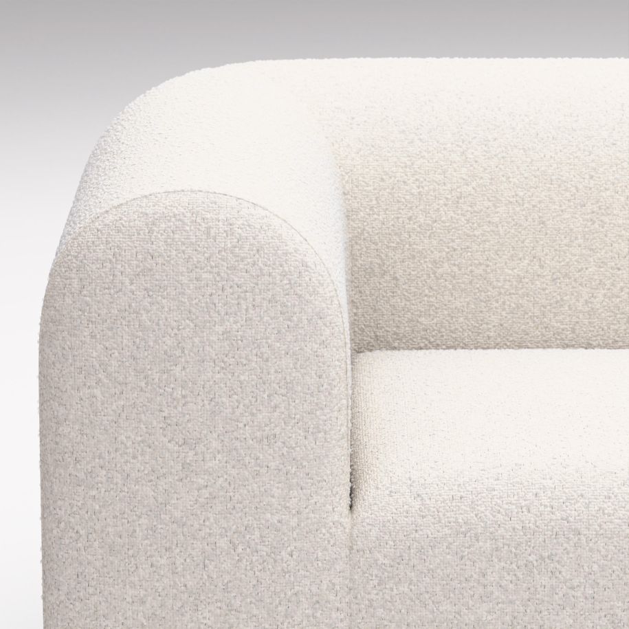 3-person sofa Plump upholstered