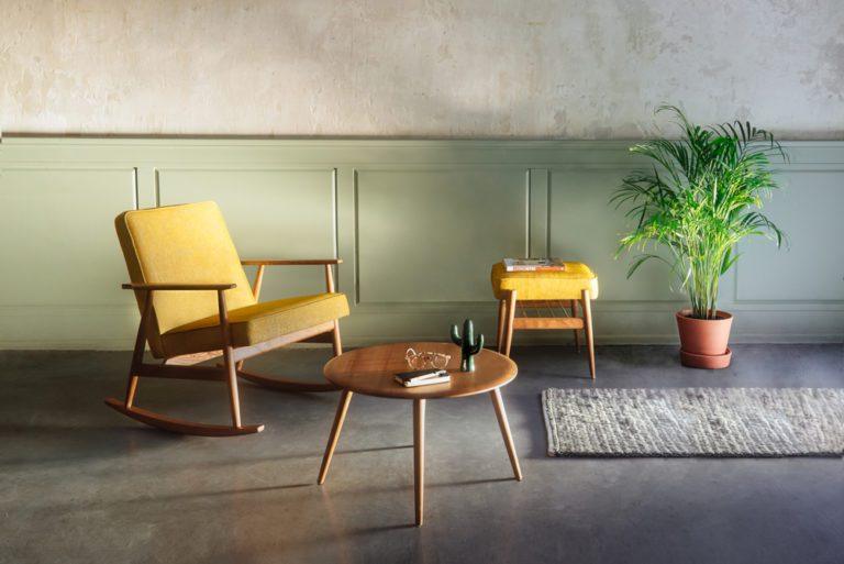 Podnóżek FOX beżowy w tkaninie Boucle Creme 366 concept    Eye on Design