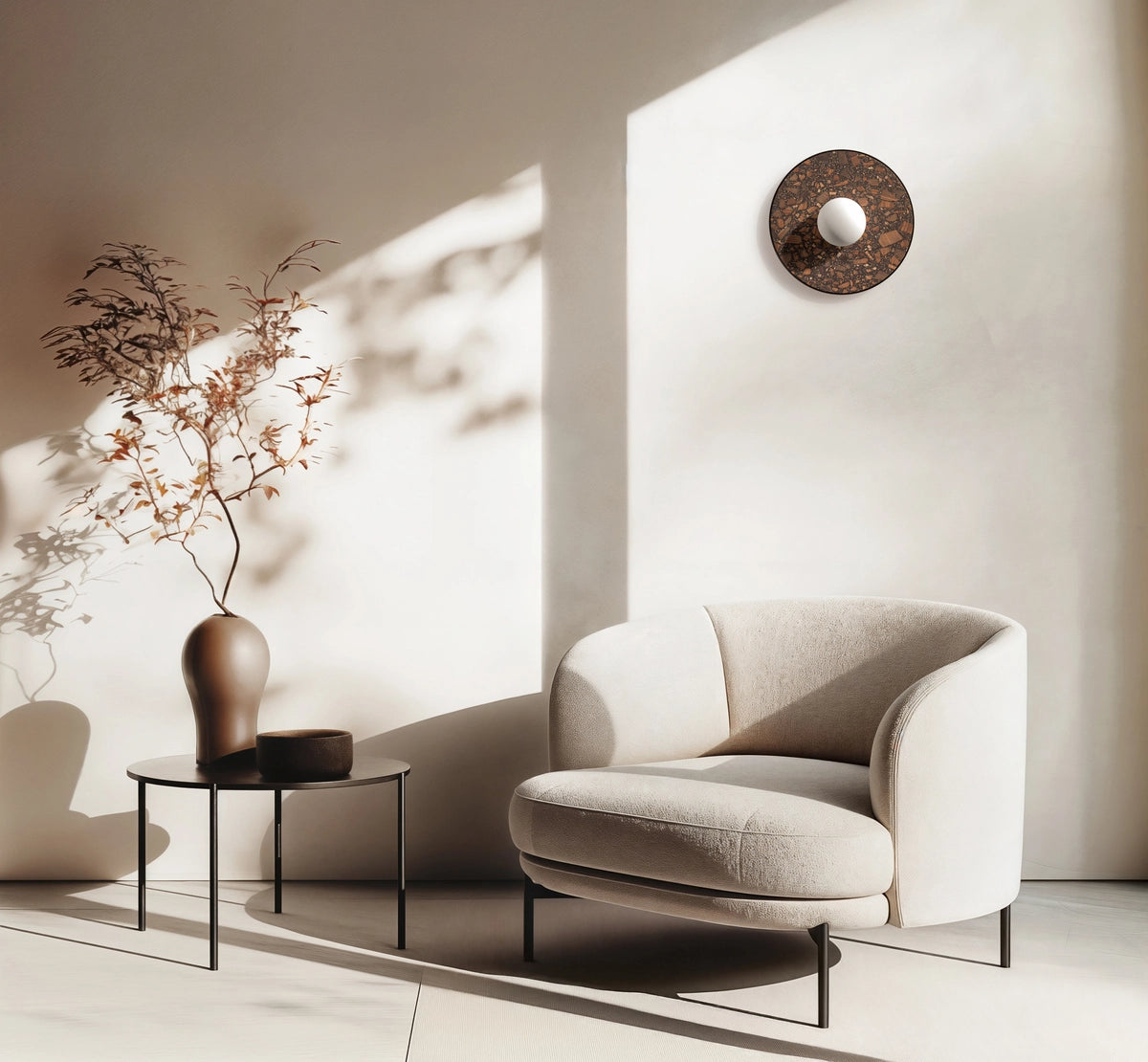 LEGRA brown wall lamp