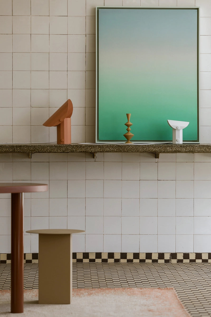 Stolná lampa APOLIN biela