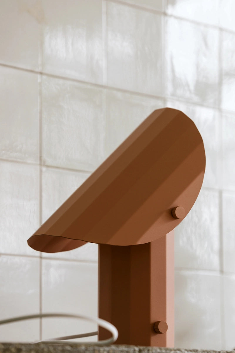 Stolná lampa APOLIN zlomená ružová