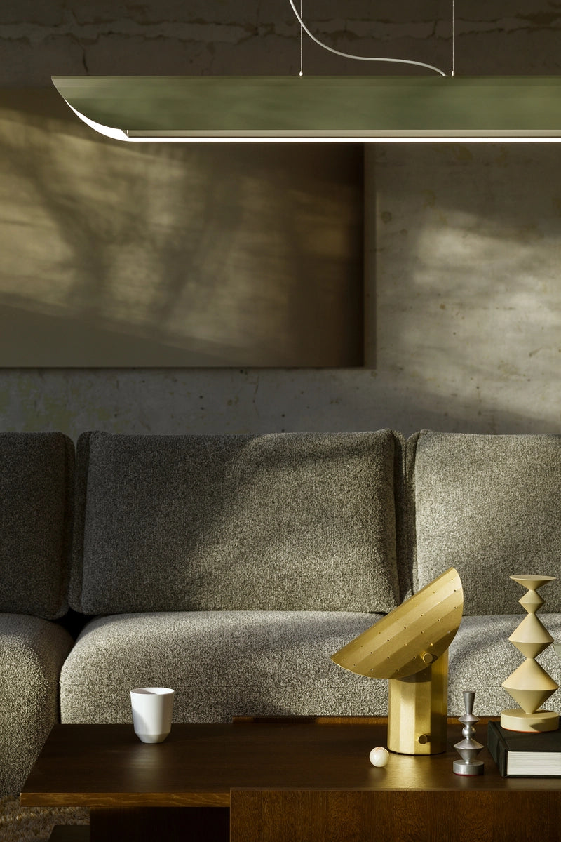 Závesná lineárna lampa APOLIN šalviová