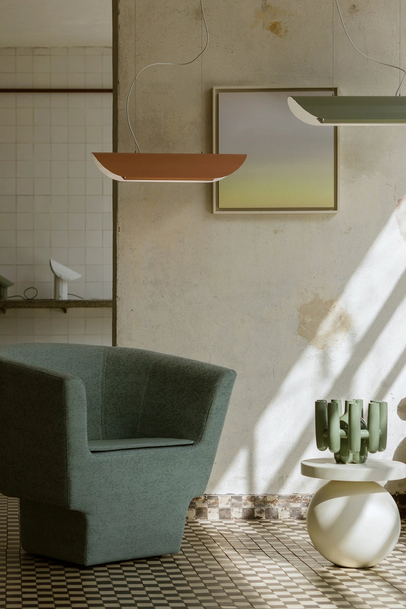 Závesná lineárna lampa APOLIN šalviová