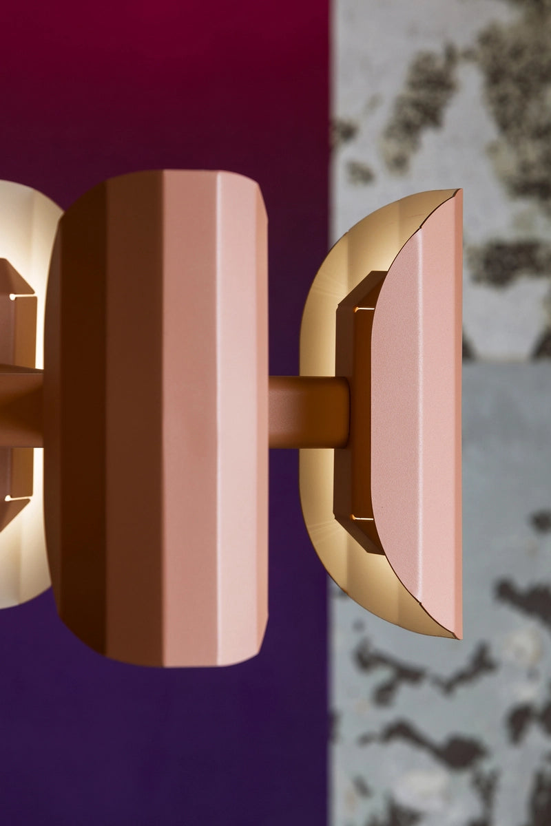 Závesná lampa s viacerými ramenami APOLIN zlomená ružová