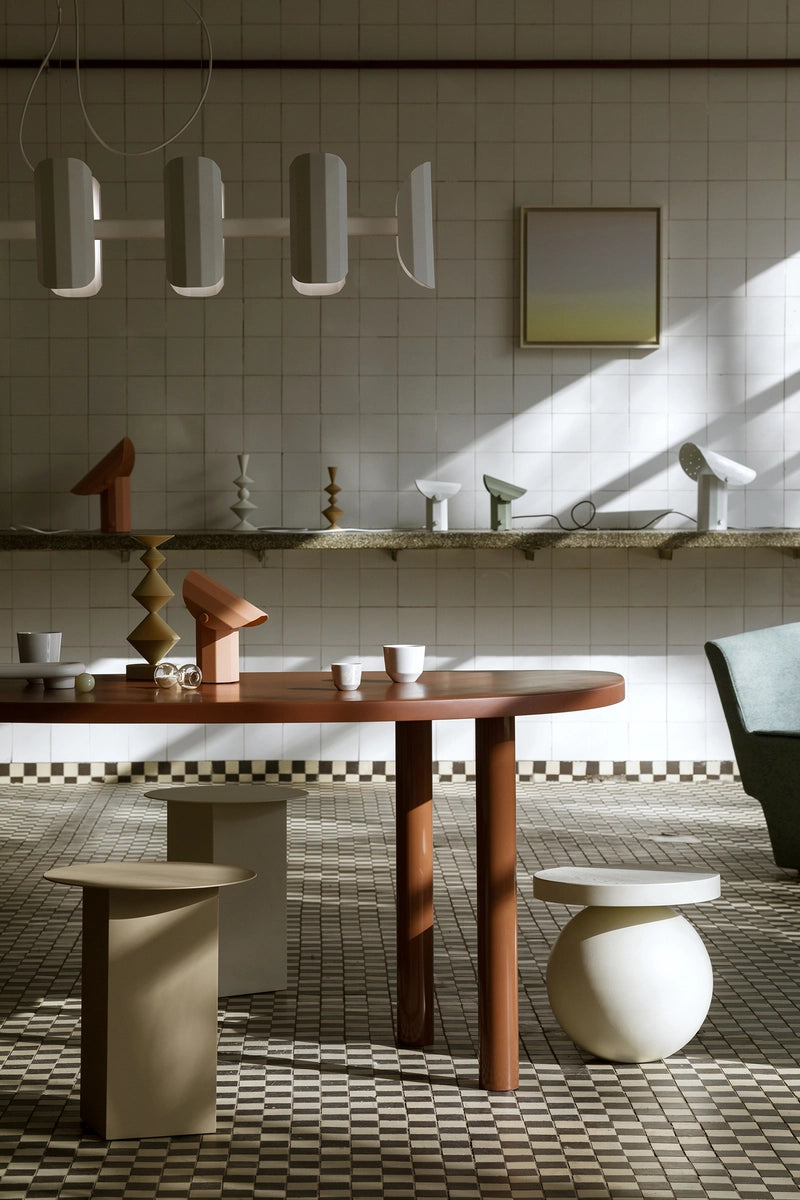 Prenosná lampa APOLIN zlomená ružová