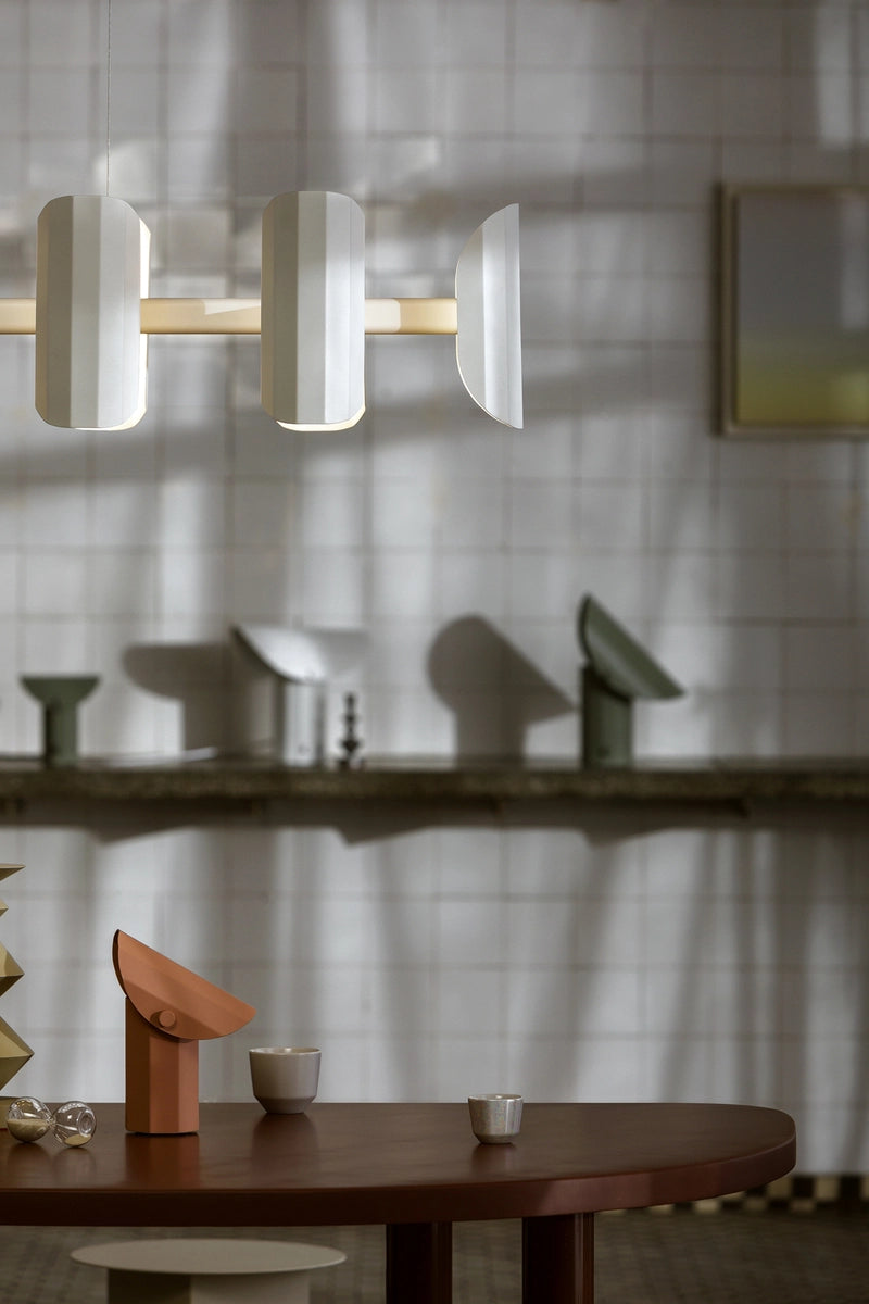 Prenosná lampa APOLIN zlomená ružová