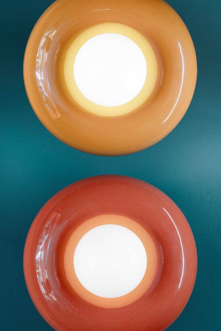 Ceramic wall lamp Bumbum yellow