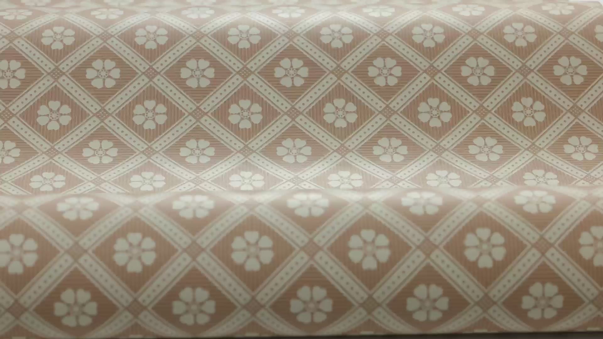 Tapeta s geometrickým vzorom LOVE terakota