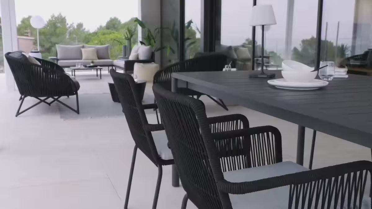 Stolik kawowy zewnętrzny VILANDRA czarny