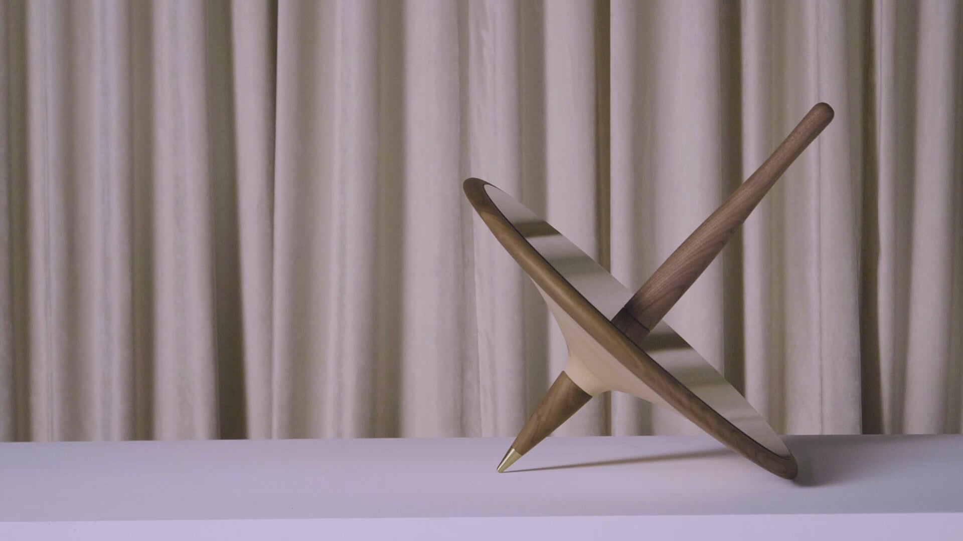 Decorative Mirror PEONZA Walnut Wood