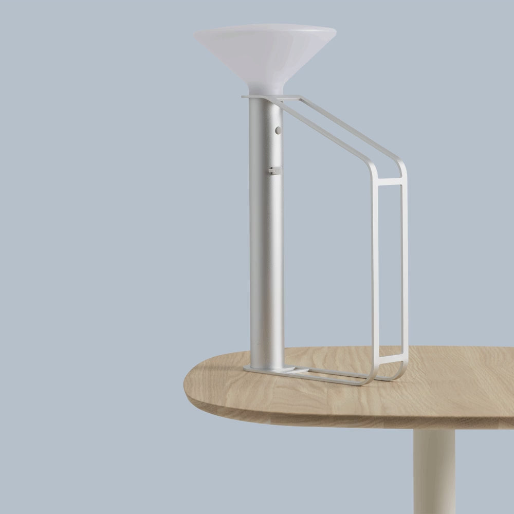 Prenosná vonkajšia lampa PITON strieborná