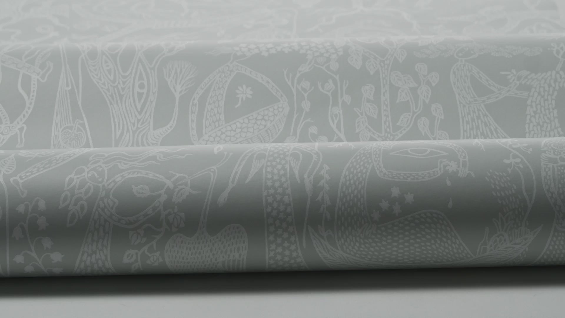 Tapeta s etnickým vzorom POEME D'AMOUR šalviová zelená