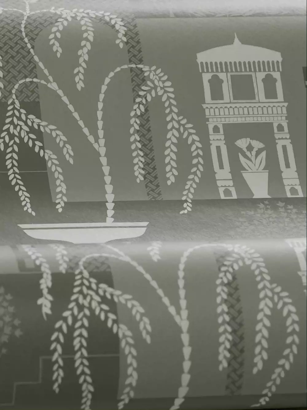Antique Landscape Wallpaper MIMI Green