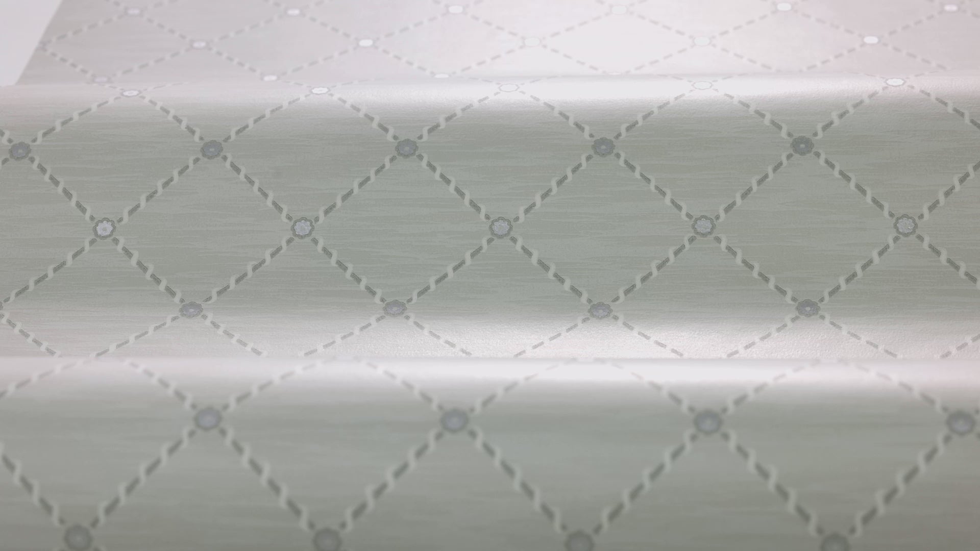 Tapeta s geometrickým motívom GOLDEN TRELLIS šedá s bielou