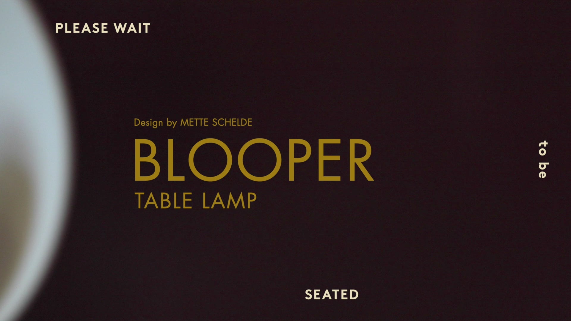 Stolná lampa BLOOPER modrá s tmavomodrou
