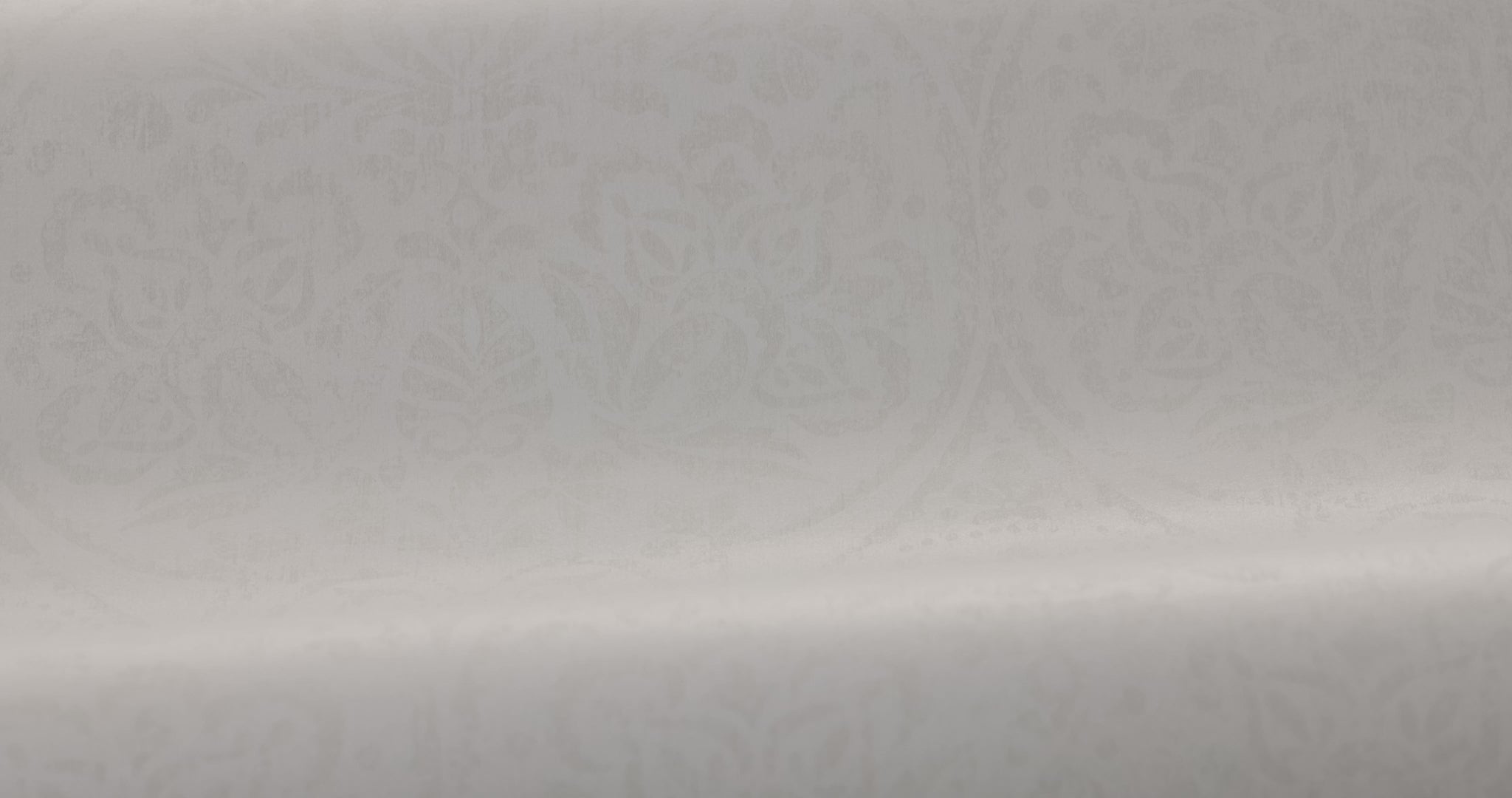 Non-woven paper wallpaper in Hidden Medallion design, broken white