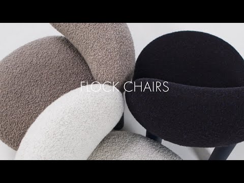 Čalúnená stolička FLOCK CS2 s drevenou základňou