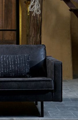 Black eco -leather armchair