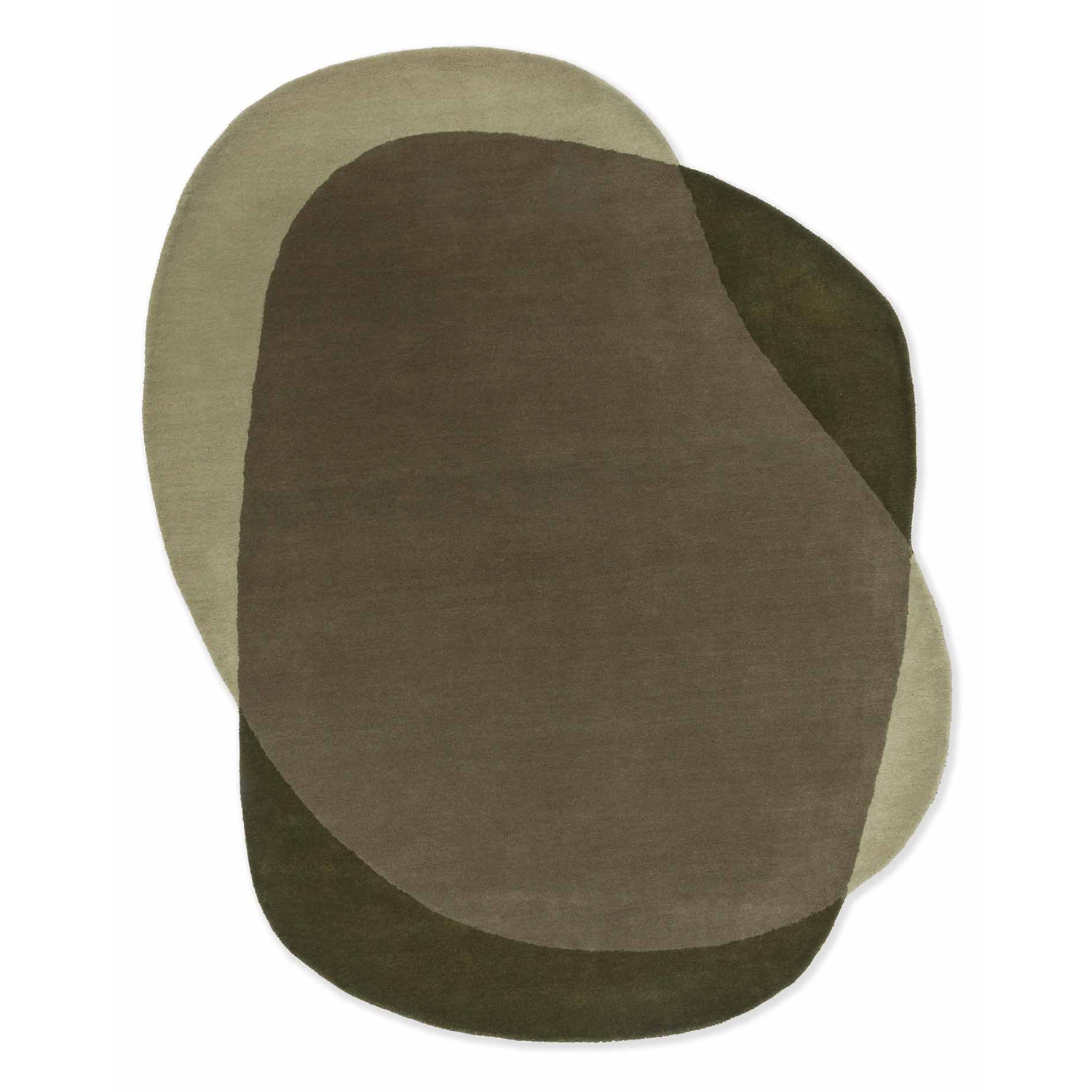ELEMENT MOORE oval rug olive