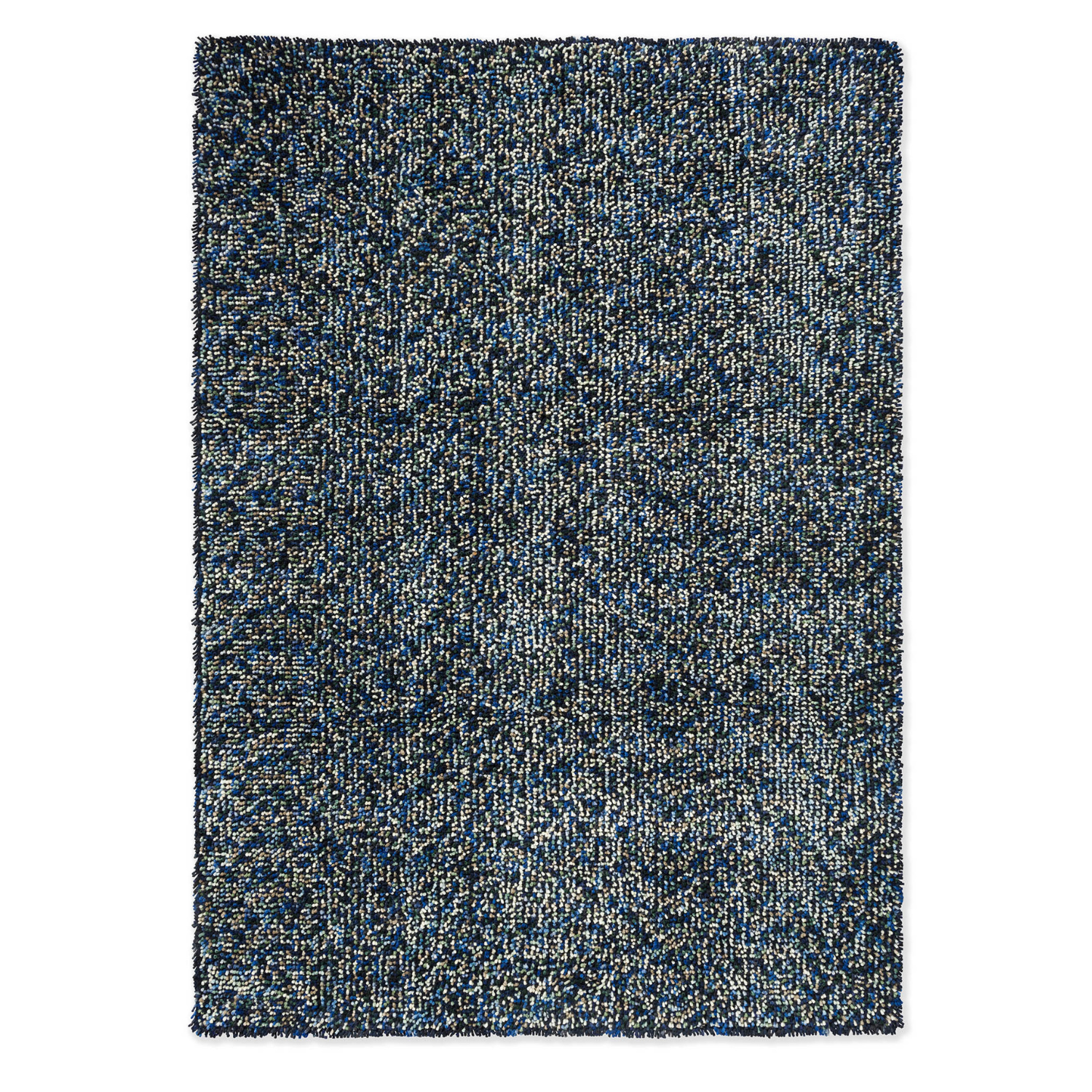 Dywan POP ART niebieski z długim włosiem